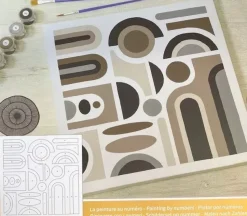 Kit De Tela Para Pintar Por Números Boho Artemio