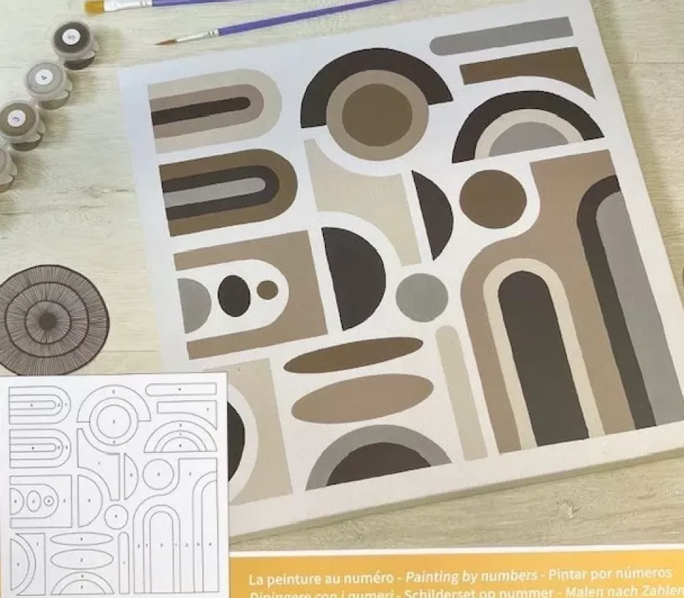 Kit De Tela Para Pintar Por Números Boho Artemio