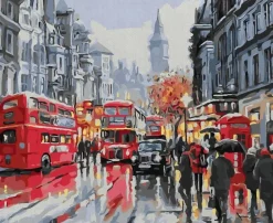 Kit Pintar Por Números Calle de Londres Alex Bog 40x50cm