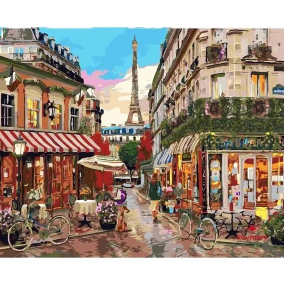 Kit Pintar Por Números Rue Du Paris Alex Bog 40x50cm