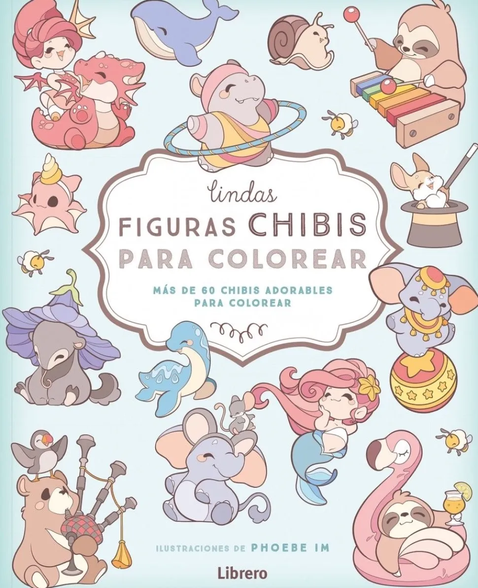 Lindas figuras Chibis para colorear