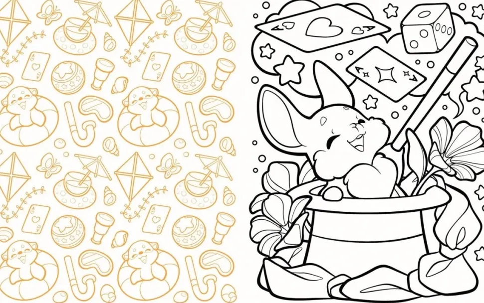 Lindas figuras Chibis para colorear