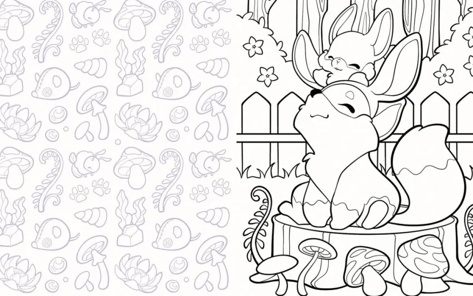 Lindas figuras Chibis para colorear