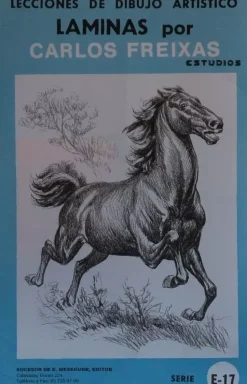 Láminas de dibujo artístico por Carlos Freixas Serie Azul E17 Caballos