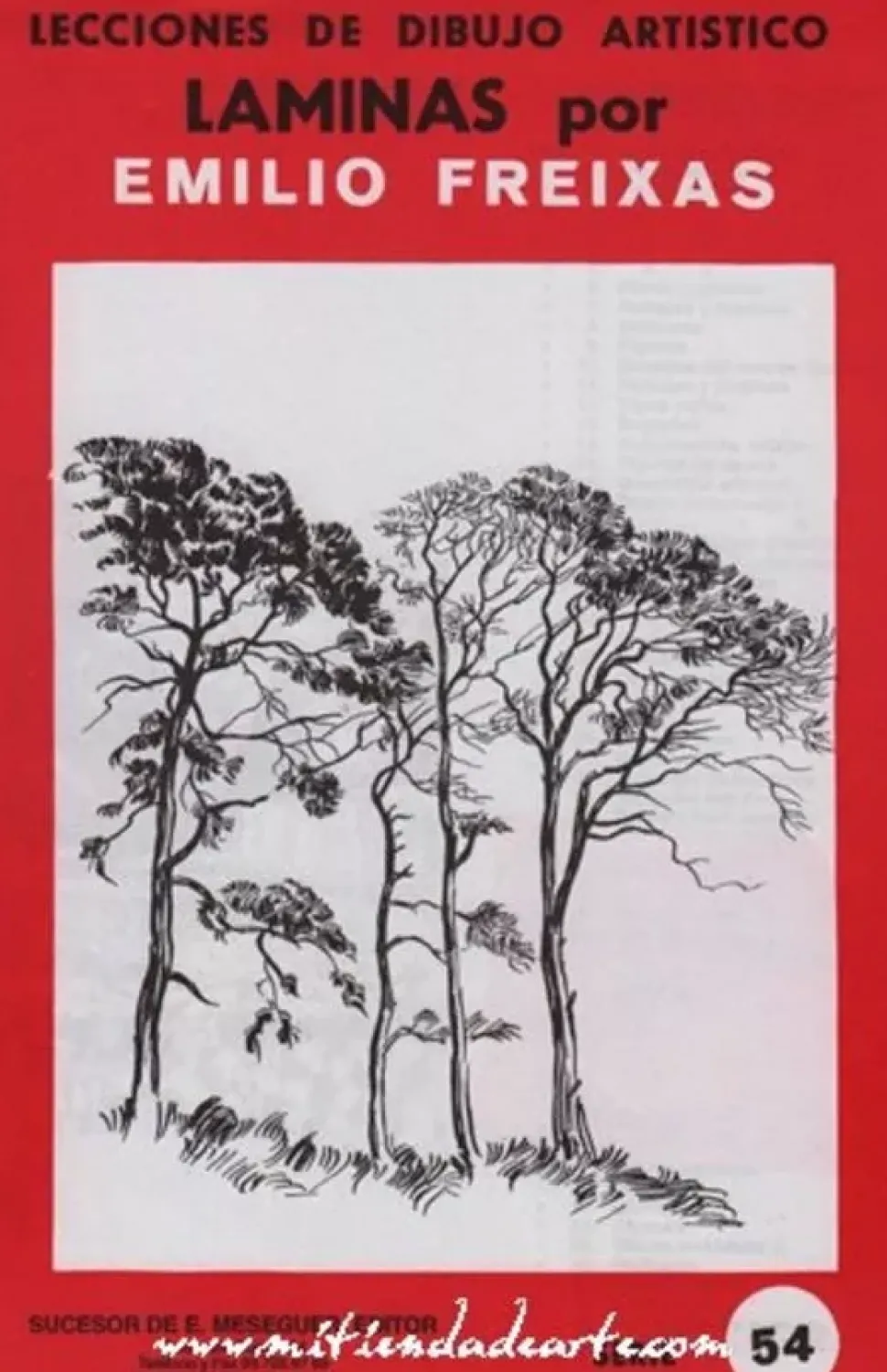 Láminas de dibujo artístico por Emilio Freixas SR54 Paisajes V