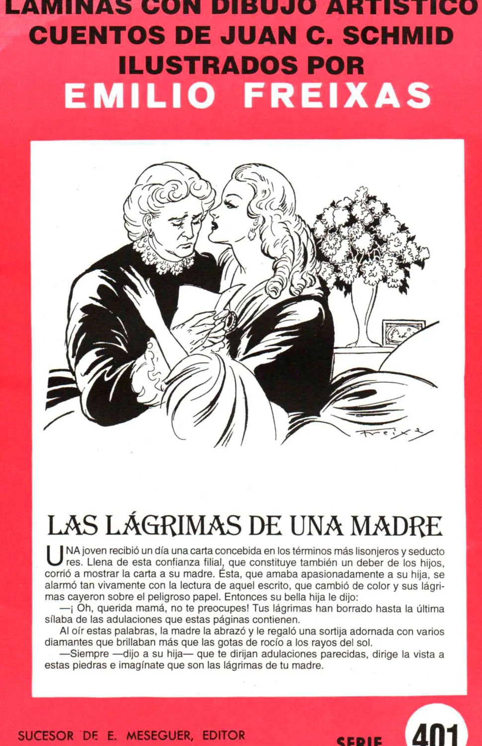Láminas de dibujo artístico por Emilio Freixas SR401 Las lágrimas de una madre