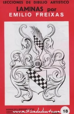 Láminas de dibujo artístico por Emilio Freixas SR18 Dibujo ornamental II