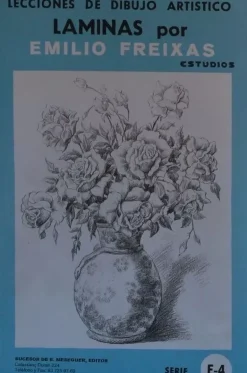Láminas de dibujo artístico por Emilio Freixas E04 Flores