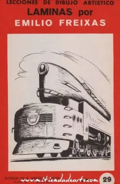 Láminas de dibujo artístico por Emilio Freixas SR29 Ferrocarriles