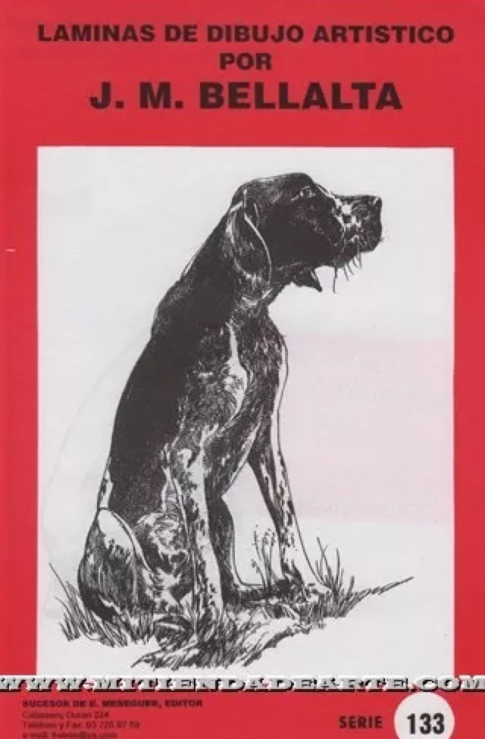 Láminas de dibujo artístico por J.M. Bellalta 133 Perros