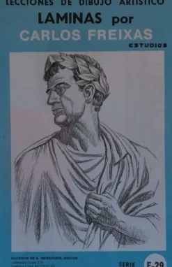 Láminas de dibujo artístico por Carlos Freixas Serie Azul E29 Bustos clásicos