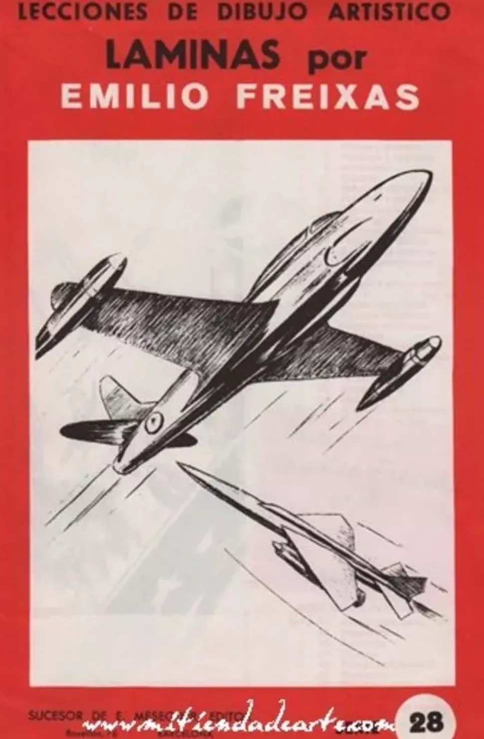 Láminas de dibujo artístico por Emilio Freixas SR28 Aviación