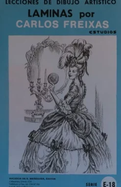 Láminas de dibujo artístico por Carlos Freixas Serie Azul E18 Estampas de Rococó
