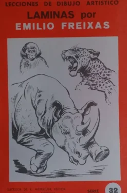 Láminas de dibujo artístico por Emilio Freixas SR32 Animales del zoo