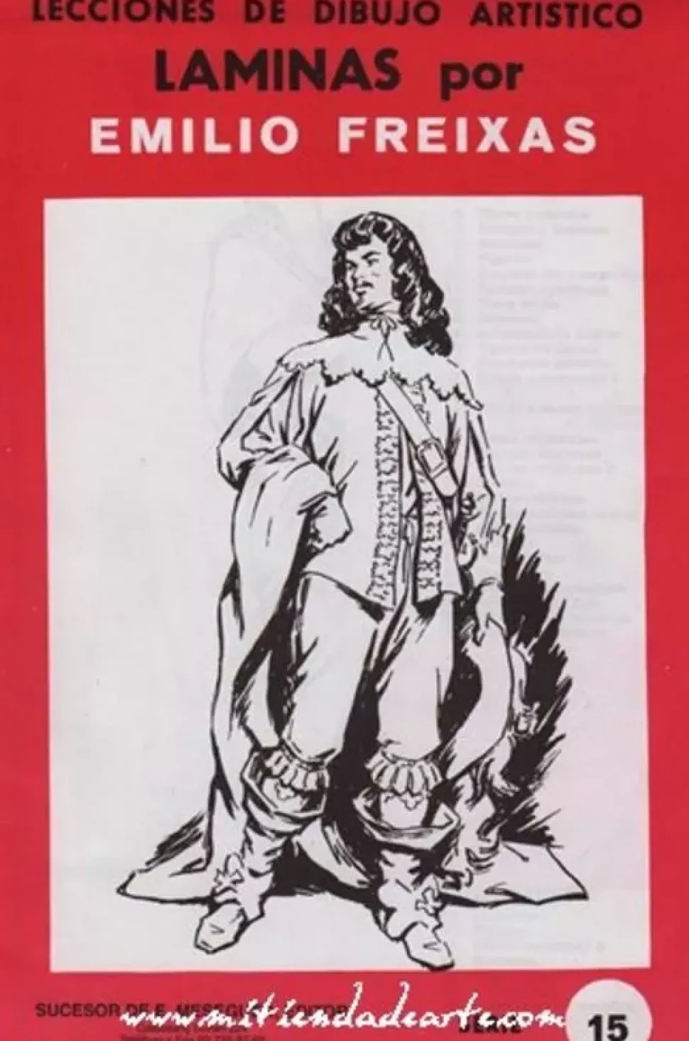 Láminas de dibujo artístico por Emilio Freixas SR15 Figuras de época