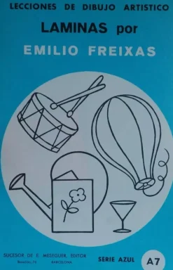 Láminas de dibujo artístico por Emilio Freixas A07 Objetos varios