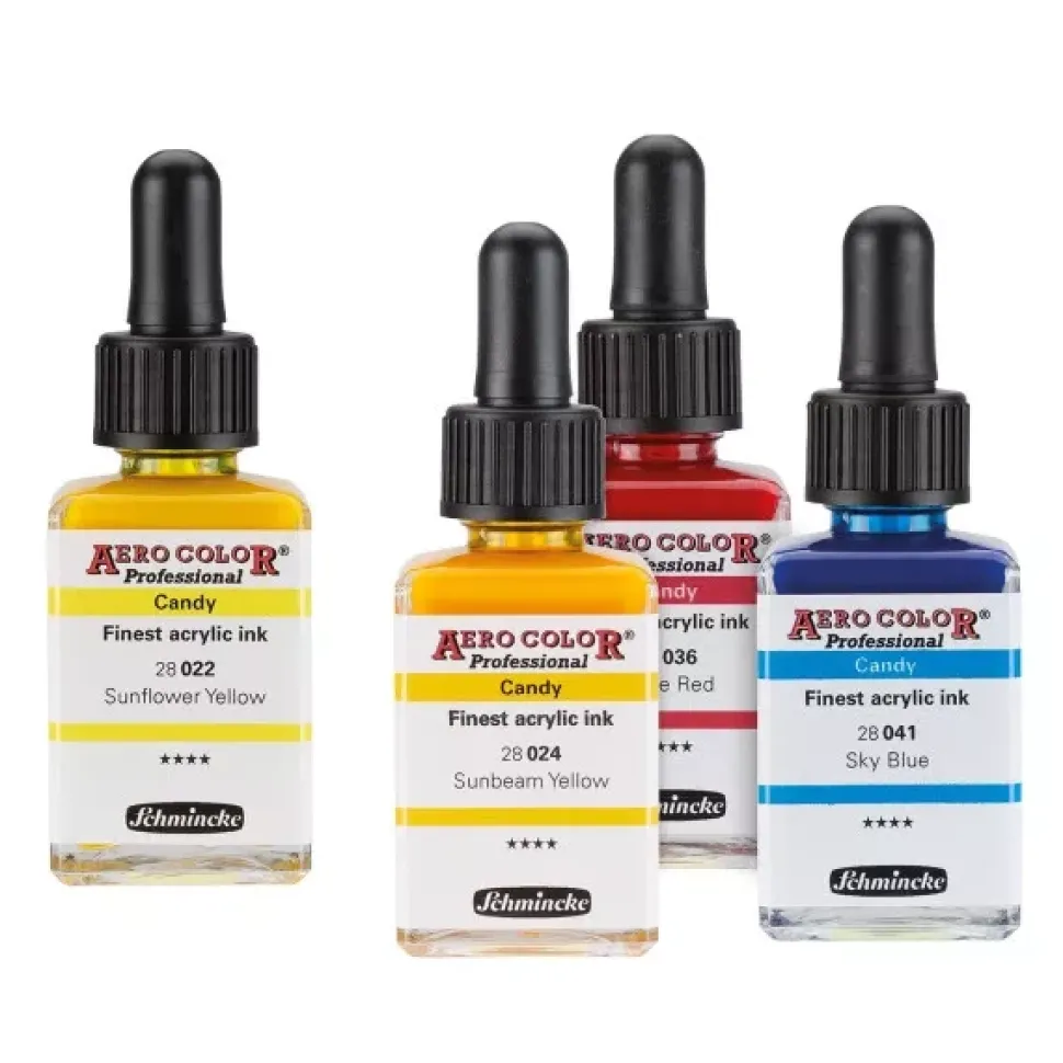 Maletín 16 tintas líquidas AeroColor Profesional Schmincke 28ml