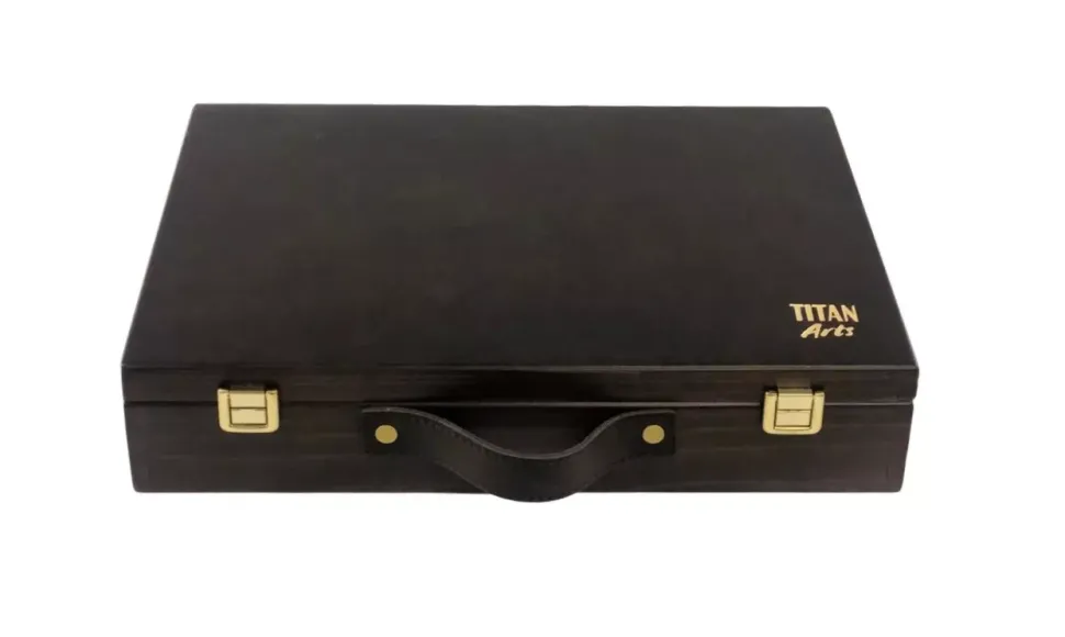 Maletín de Madera de Óleo Extrafino 10 Tubos y Accesorios Titan 60ml