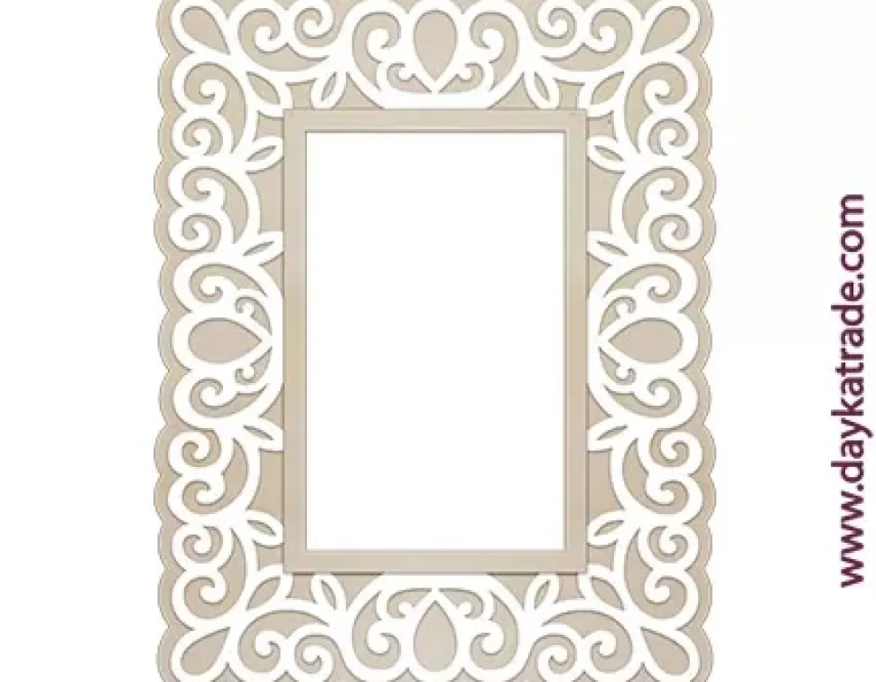 Marco Espejo Rectangular Filigrana Dayka 70x89cm
