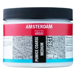 Médium acrílico piedra pómez gruesa 128 Amsterdam 500ml