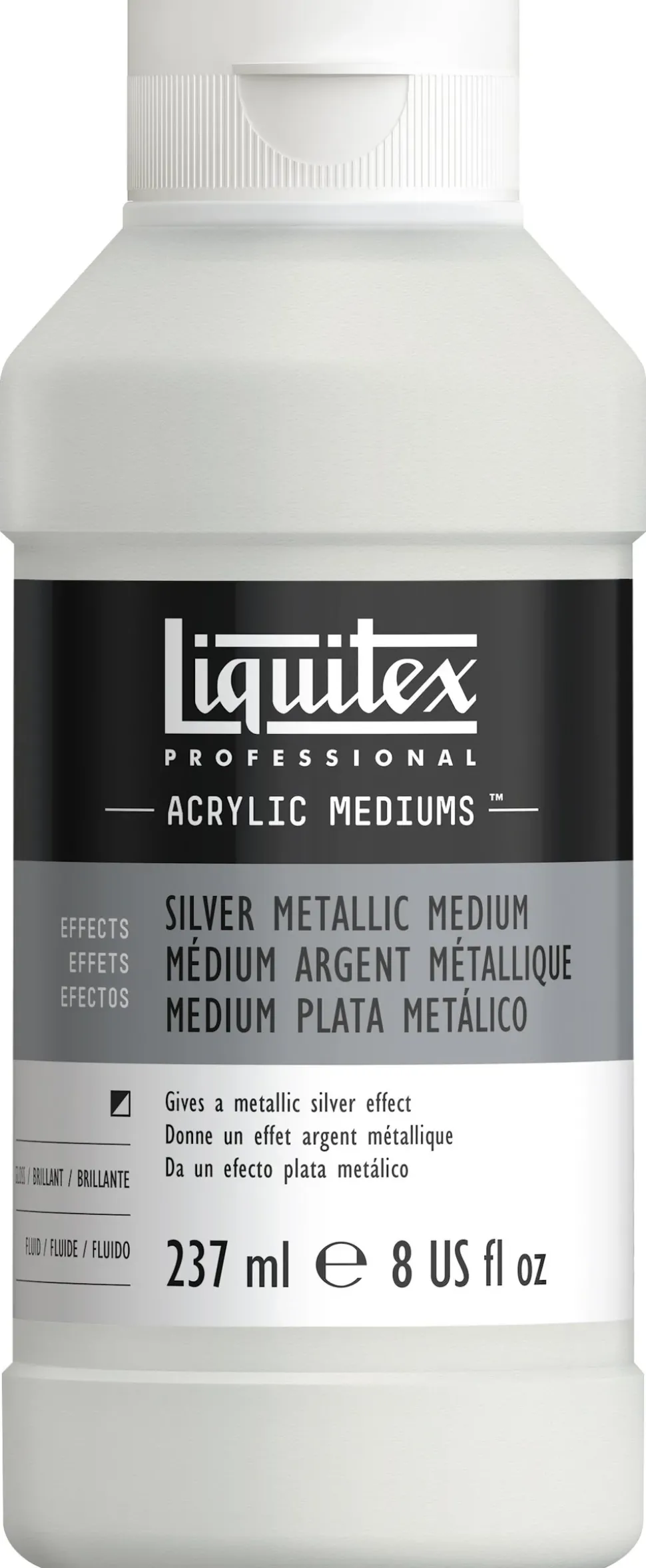Médium metálico Plata Liquitex 237ml