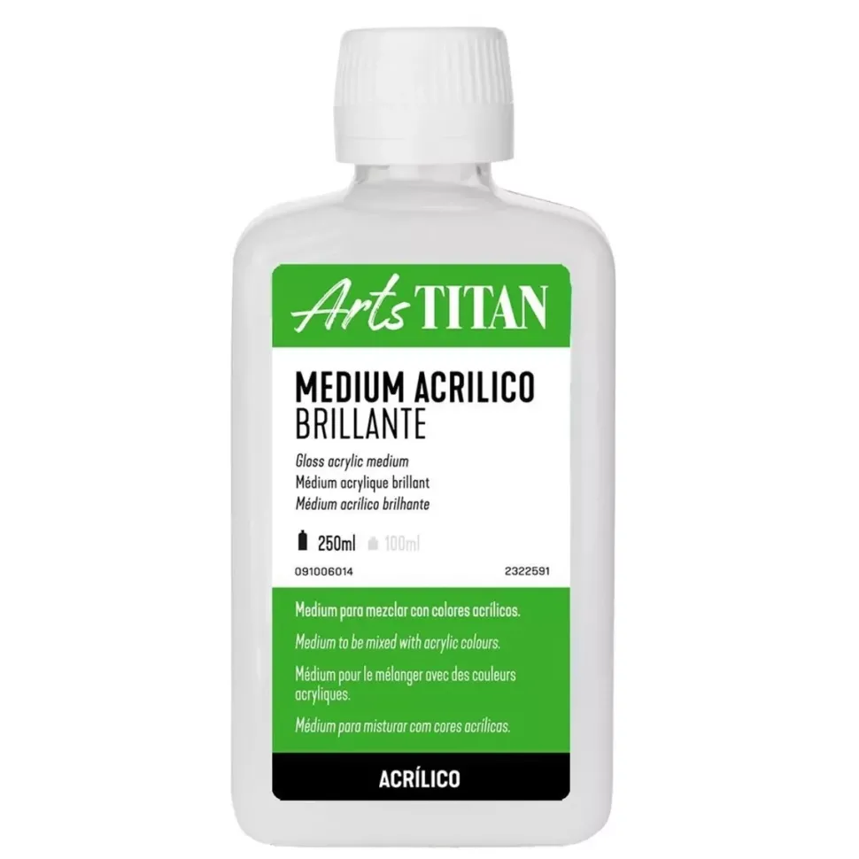 Medium Acrílico Brillante Arts Titan 250ml