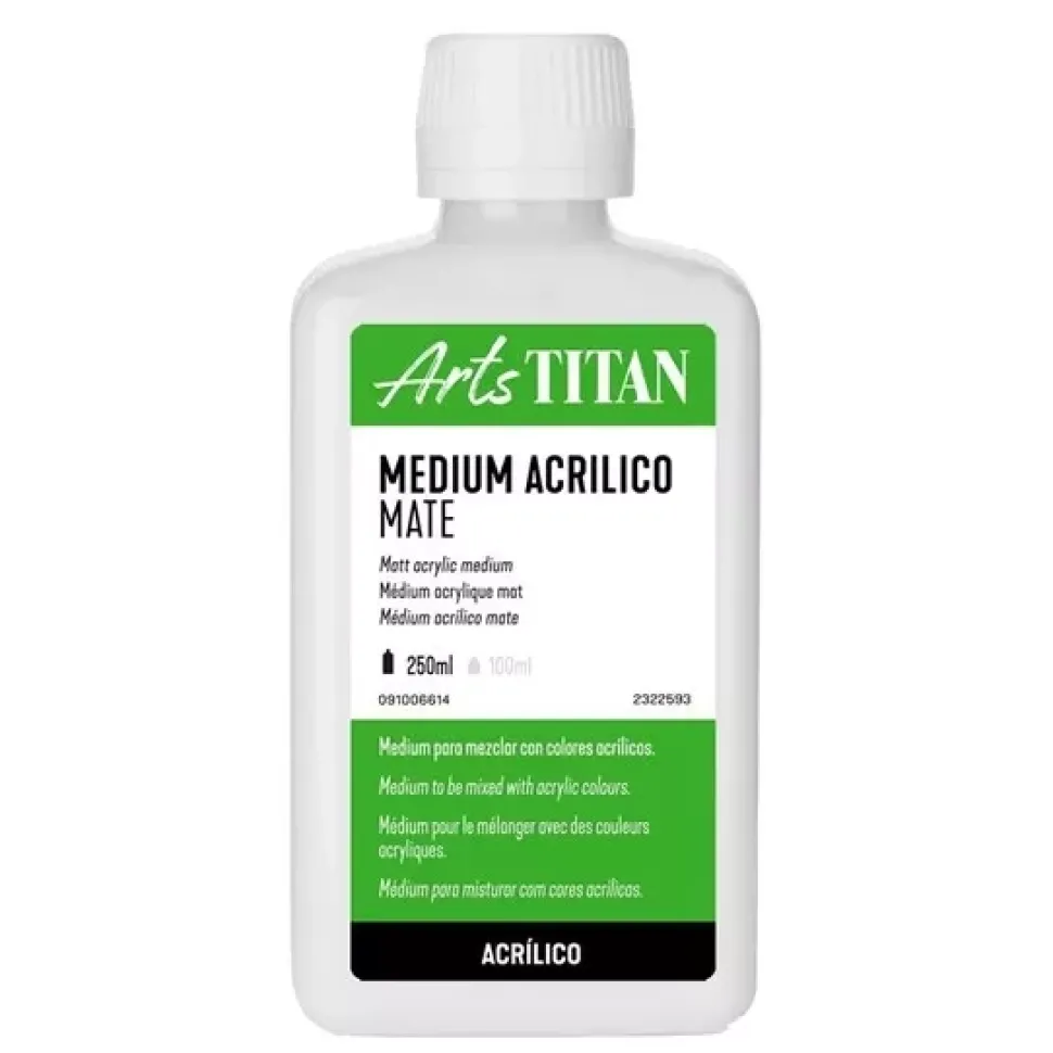 Medium Acrílico Mate Arts Titan 250ml