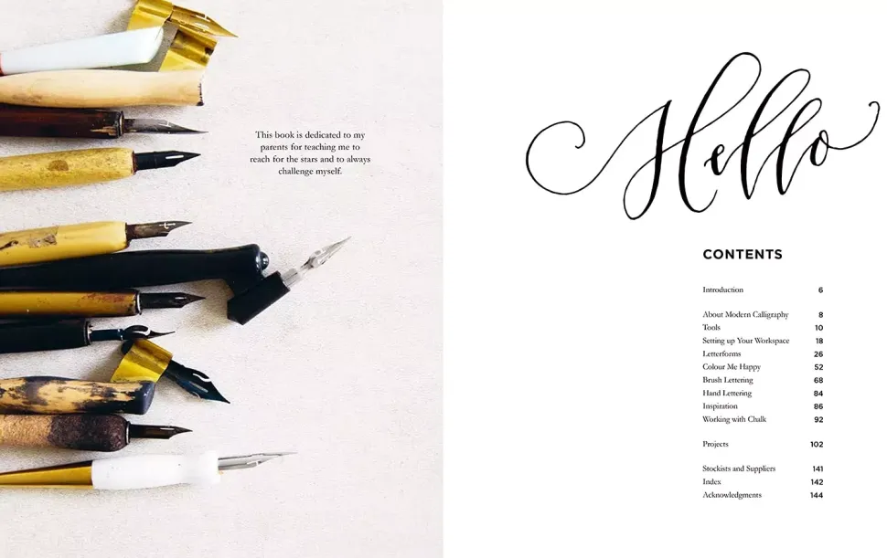 Modern calligraphy workshop