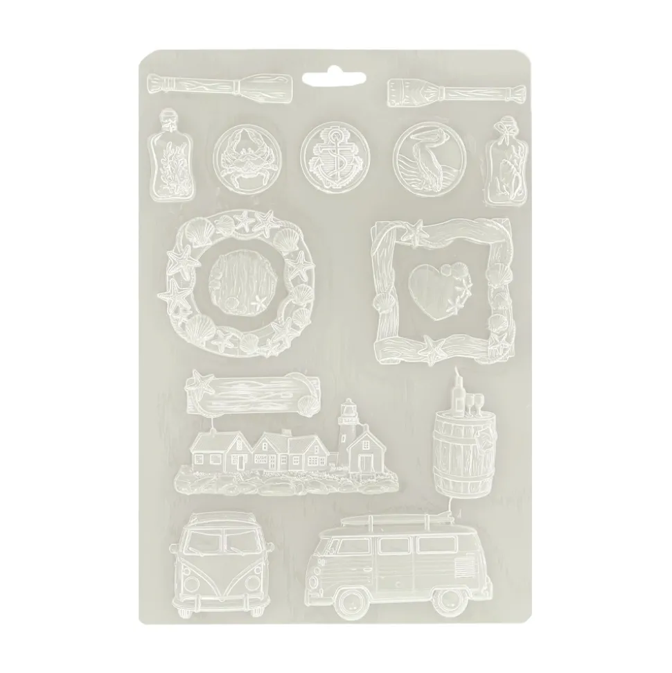 Molde flexible Silent Sea Stamperia 21x29cm