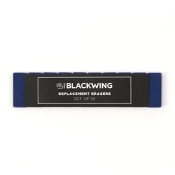 Pack 10 borradores Azul para Lápices Grafito Blackwing