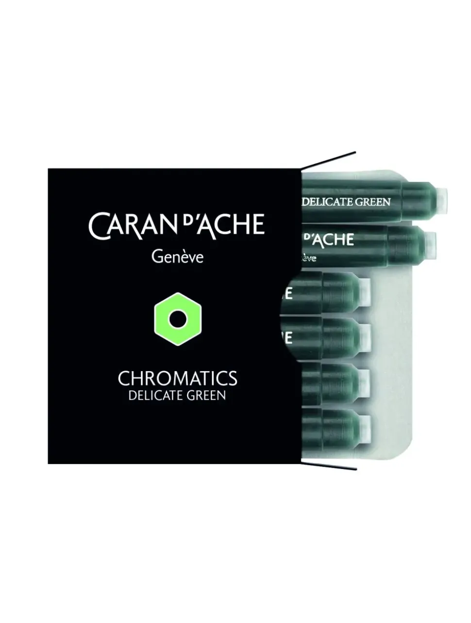 Pack 6 Cartuchos de tinta Chromatics Delicate Green Caran d'Ache