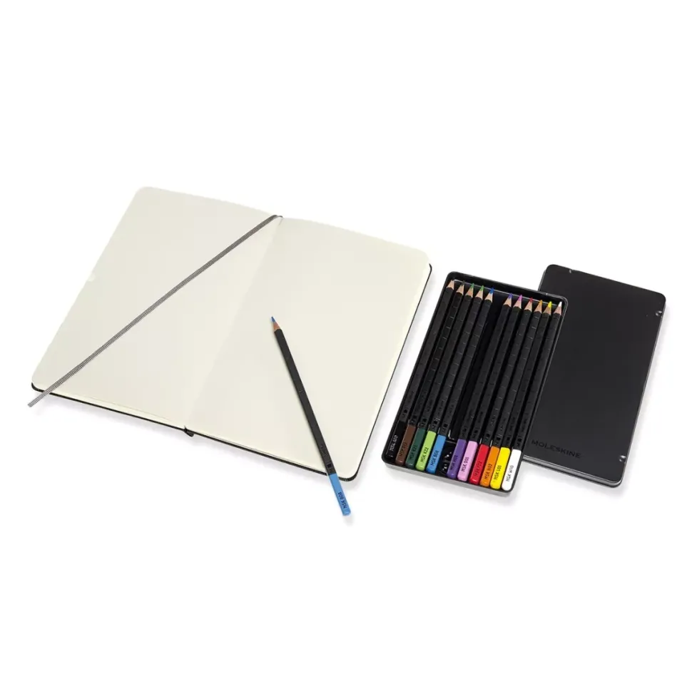 Pack Cuaderno de bocetos Art y lápices de acuarela Moleskine