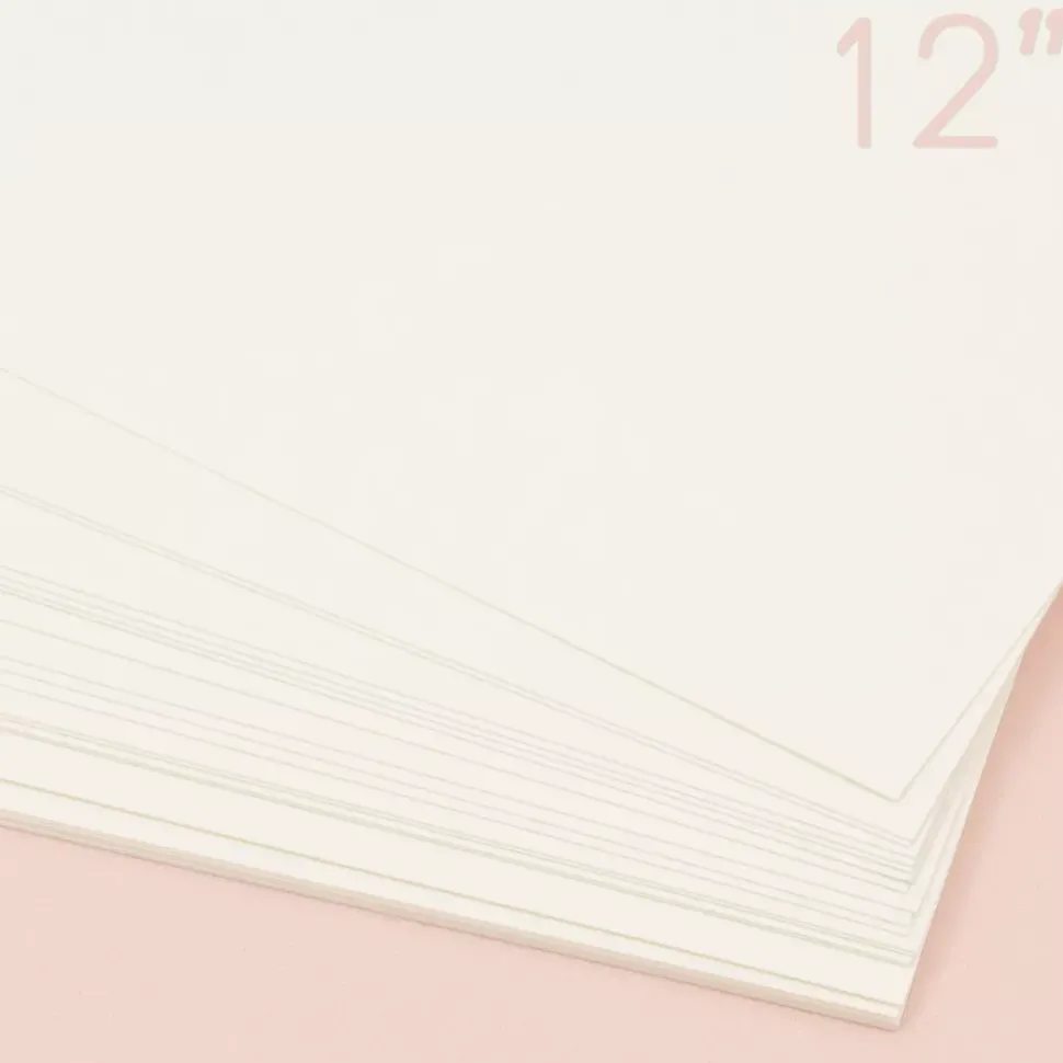 Pack de 25 Cartulinas Ivory Craftelier 30x30cm