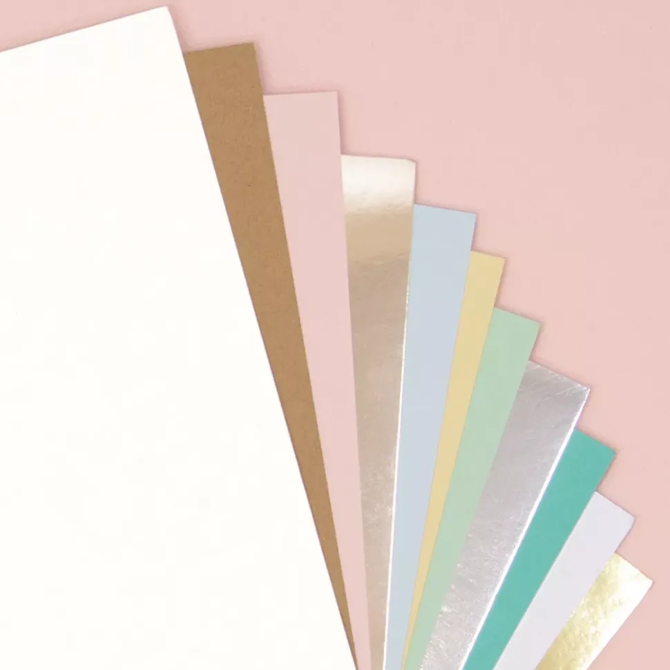 Pack de 15 Cartulinas Mirror Card Silver 30x30xm Craftelier