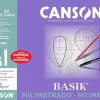 Pack Papel Milimetrado Basik Canson 100g/m²