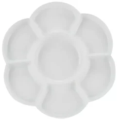 Paleta en flor con tapa de plástico
