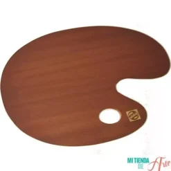 Paleta ovalada de madera barnizada Talens 30x40cm
