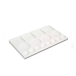 Paleta rectangular de plástico 16x30 cm.