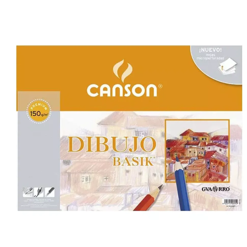 Papel Dibujo Basik Canson 150g/m²
