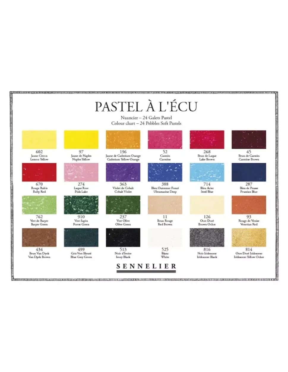 Pastel à l'écu Galet Guijarro Sennelier