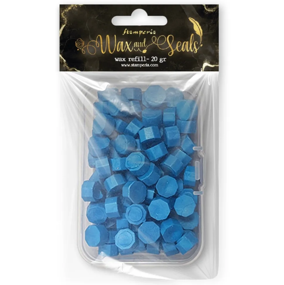 Perlas de lacre Azul Wax and Seals Stamperia