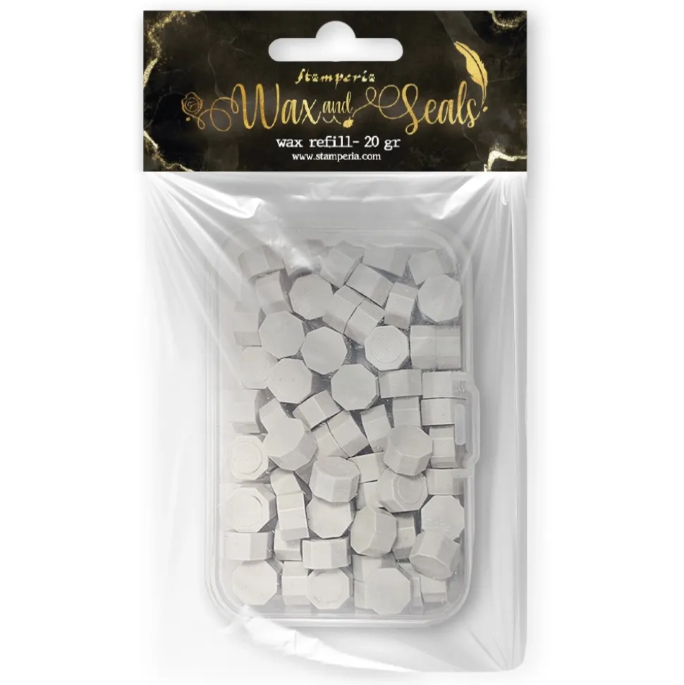 Perlas de lacre Blanco Mate Wax and Seals Stamperia