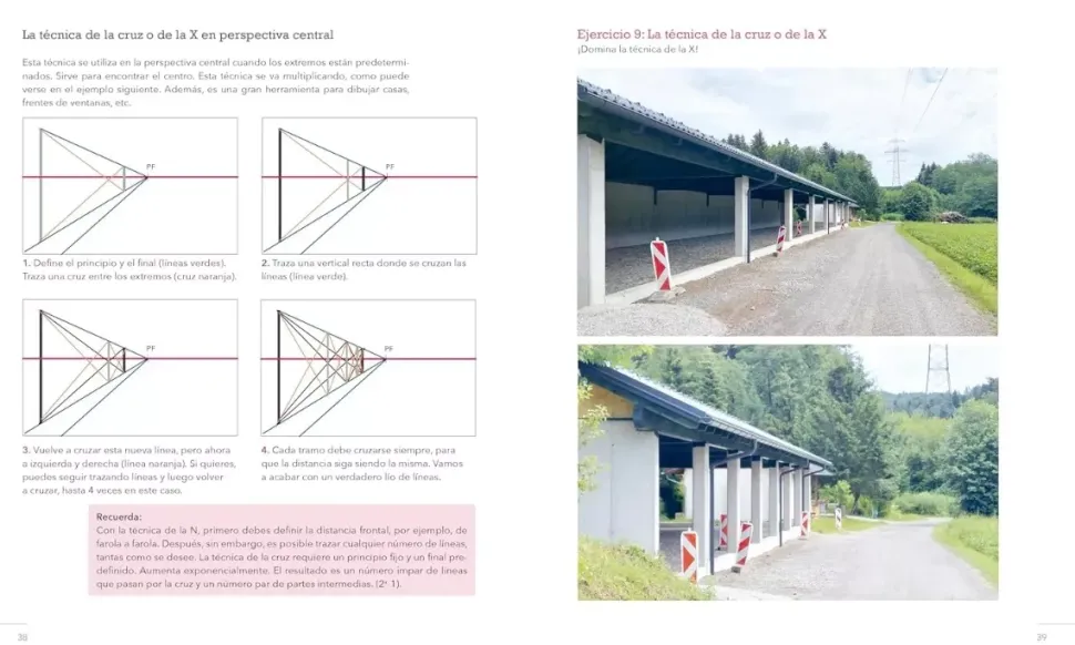Perspectiva Curso de dibujo Del horizonte al punto de fuga Armonía en la imagen paso a paso