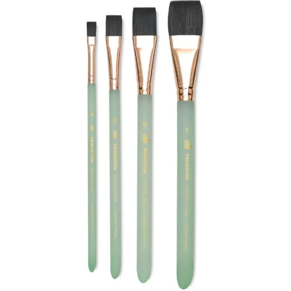 Pincel 4750 Aquarelle Plano Mango Corto Neptune Princeton