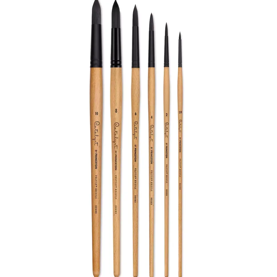 Pincel 6400 Redondo Mango Largo Catalyst Princeton