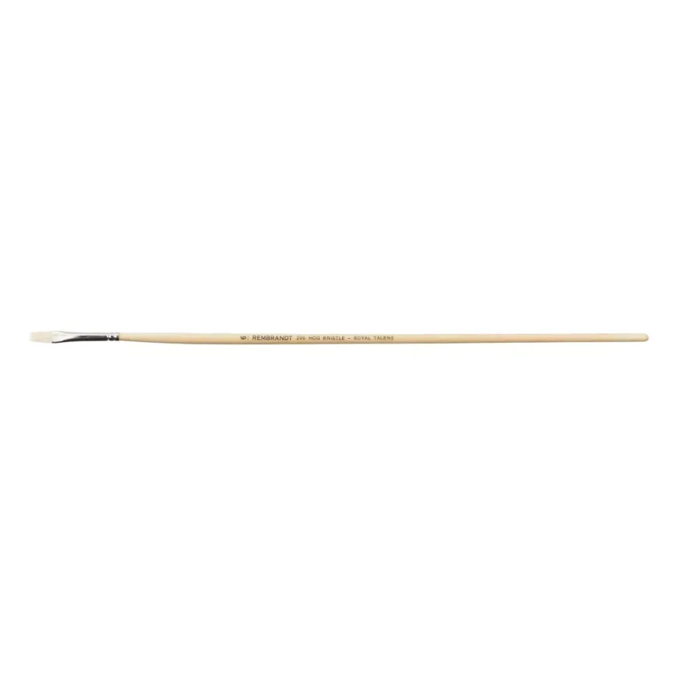 Pincel Cerda Plano Mango Largo Serie 200 Rembrandt