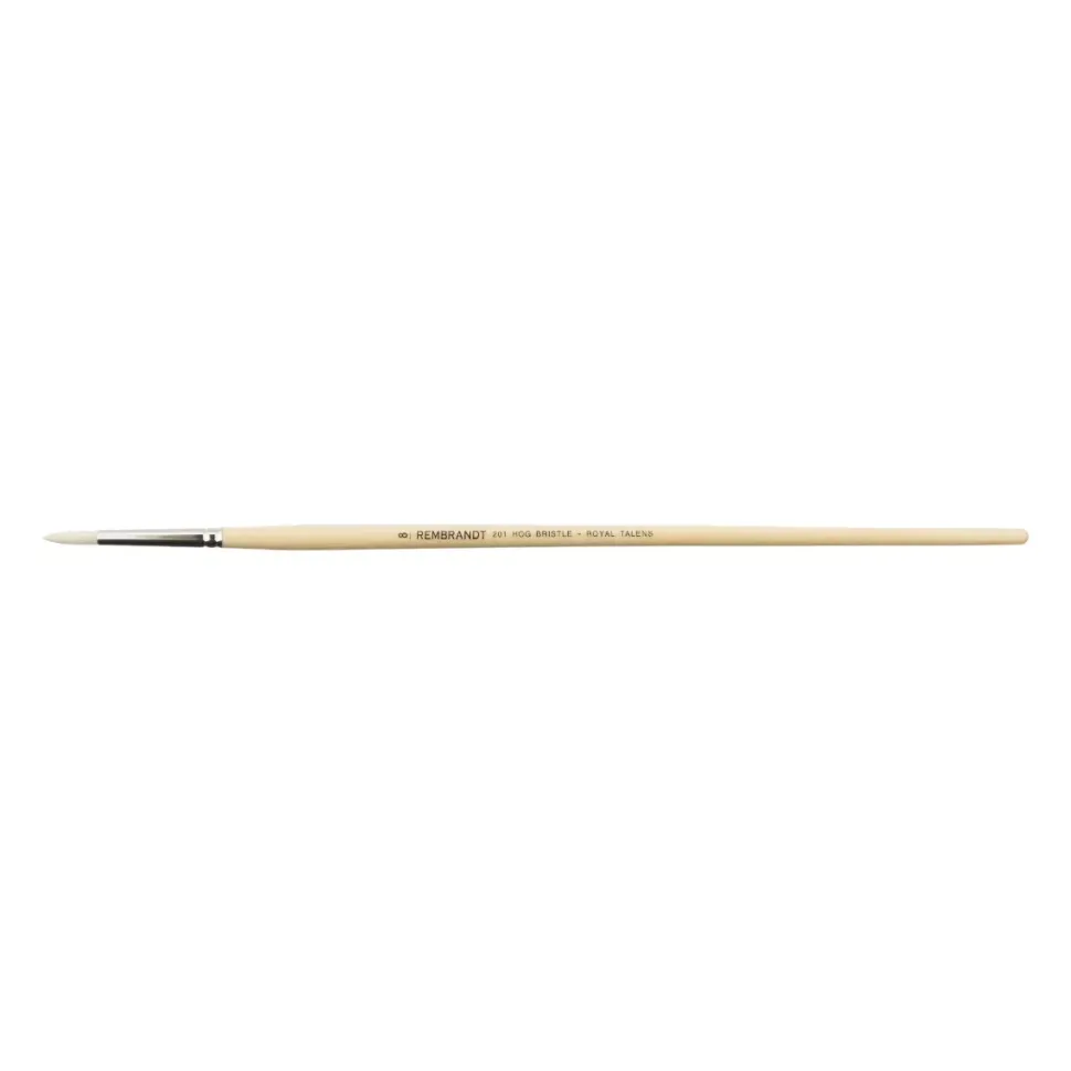 Pincel Cerda Redondo Mango Largo Serie 201 Rembrandt