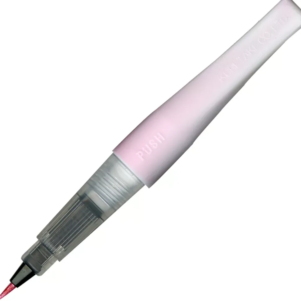 Pincel con Depósito Glitter Rosa Kuretake