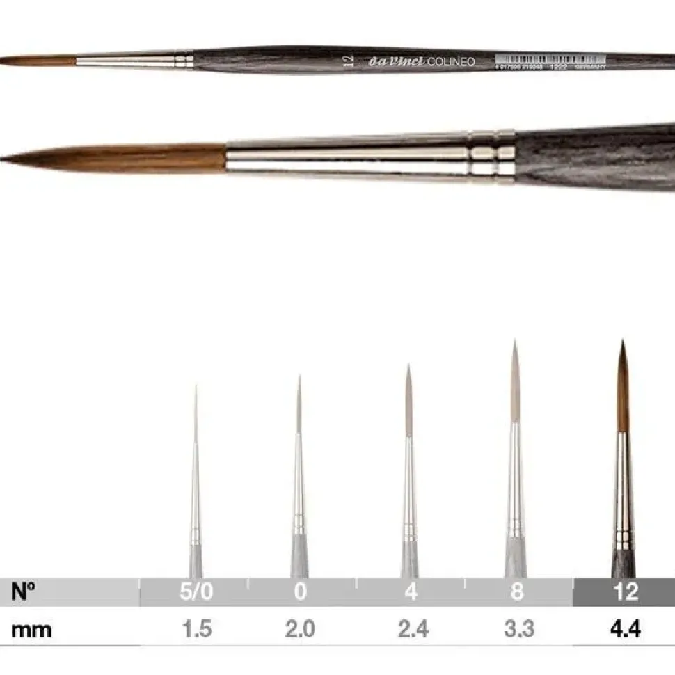Pincel delineador afilado acuarela Colineo 1222 Da Vinci