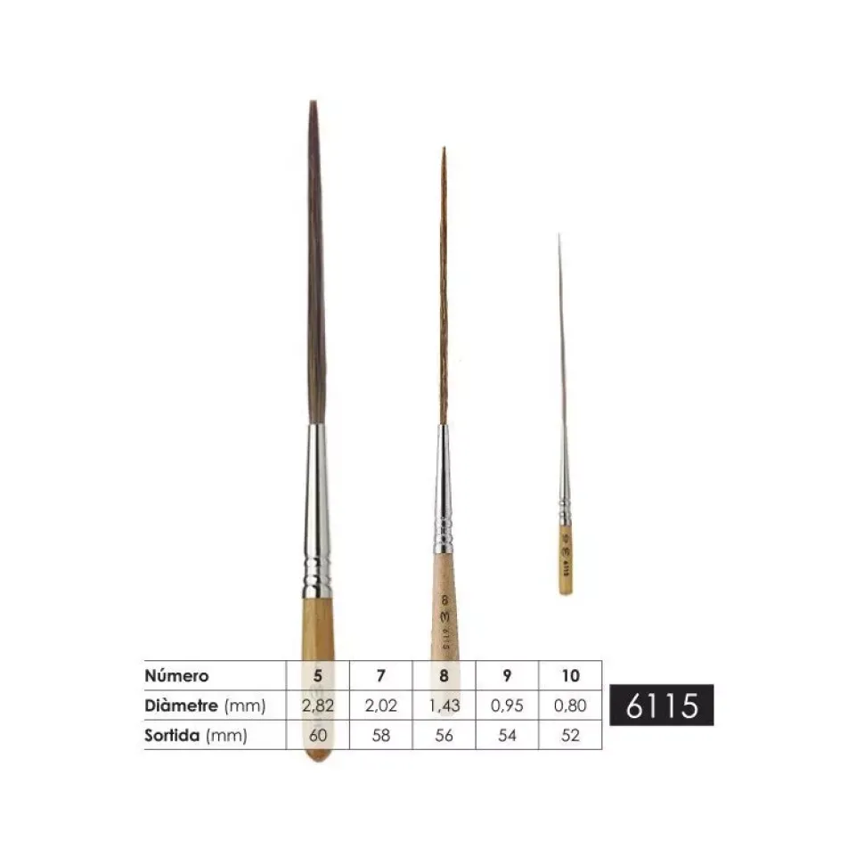 Pincel natural extralargo Oreja de buey Bravo 6115 Escoda